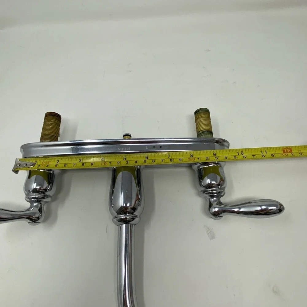 Moen Kitchen 2-Handle Standard 10 In Tall Bridge Arc Faucet in‎ Chrome Silver